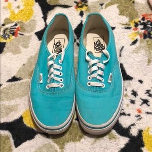 Turquoise Vans Sneakers
